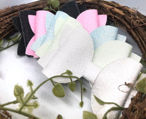 Black Micro Bead Shimmer Bella Bow