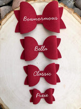 Load image into Gallery viewer, Merlot Glitter Bella Bow