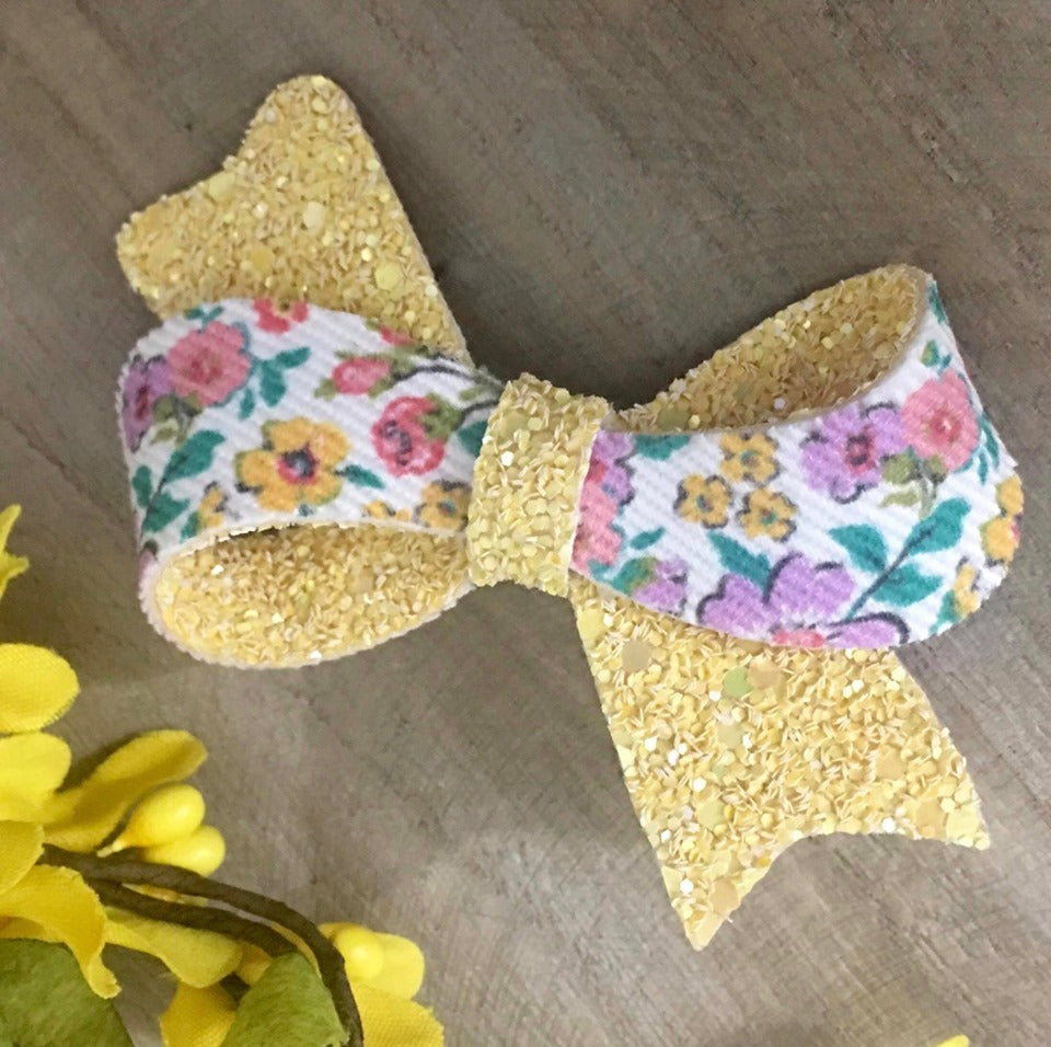 Spring into Summer Floral Infinity Bow