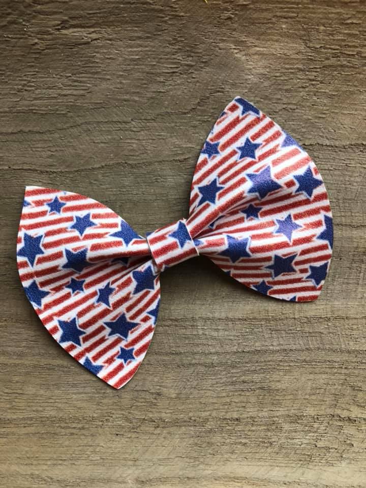 Stars and Stripes Pinch Bow