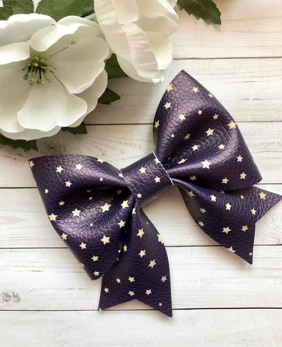 Navy Star Tail Bow