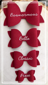 Red Glitter and Silver Stars Bella Bow