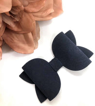 Load image into Gallery viewer, Navy Suede Bella Bow