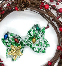 Load image into Gallery viewer, Festive Christmas Double Loop Bownormous Bow