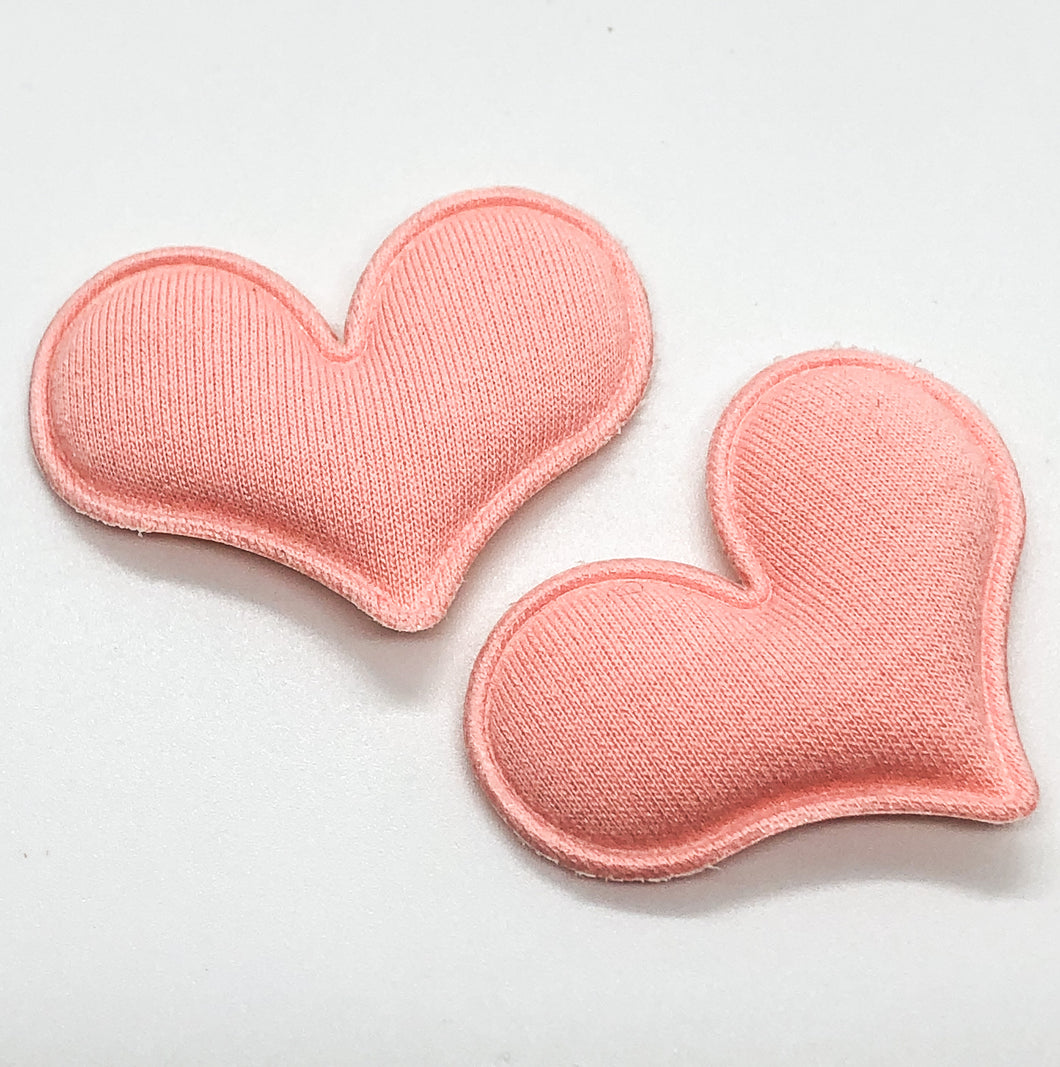 Padded Light Coral Heart Clip